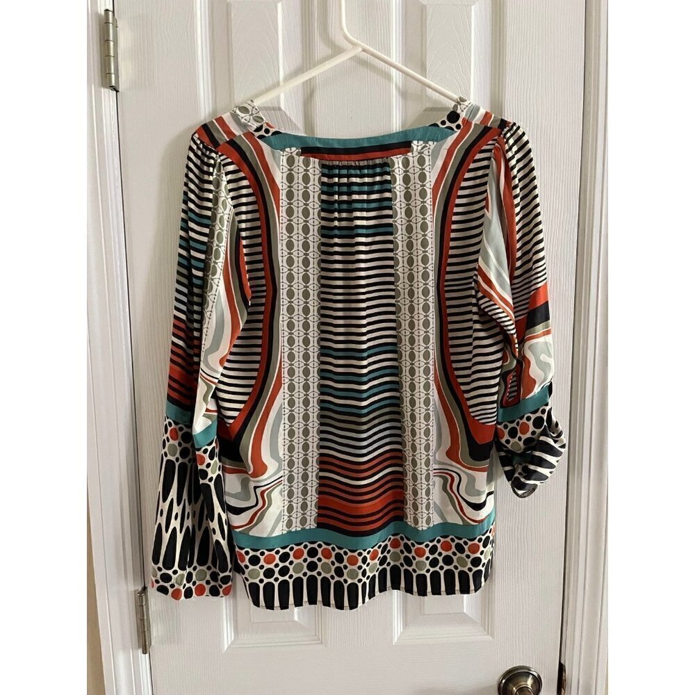 Glam Patterned Top Silk - Picture 2 of 2